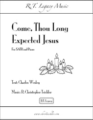 Come, Thou Long Expected Jesus SATB choral sheet music cover Thumbnail